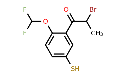1804224-96-1 | 2-Bromo-1-(2-(difluoromethoxy)-5-mercaptophenyl)propan-1-one