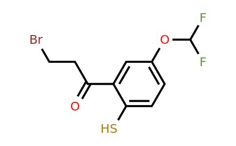1804225-04-4 | 3-Bromo-1-(5-(difluoromethoxy)-2-mercaptophenyl)propan-1-one
