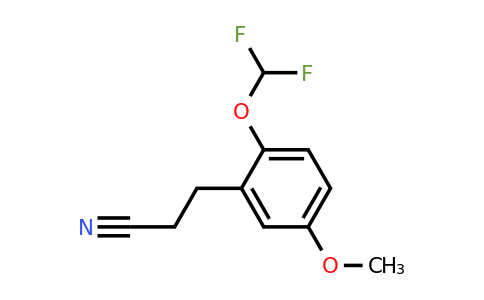 1804225-32-8 | 2-(Difluoromethoxy)-5-methoxyphenylpropanenitrile