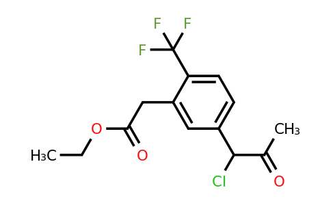 1804225-66-8 | Ethyl 5-(1-chloro-2-oxopropyl)-2-(trifluoromethyl)phenylacetate