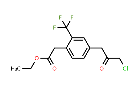 1804225-74-8 | Ethyl 4-(3-chloro-2-oxopropyl)-2-(trifluoromethyl)phenylacetate