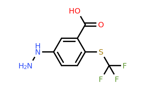 1804225-79-3 | 5-Hydrazinyl-2-(trifluoromethylthio)benzoic acid