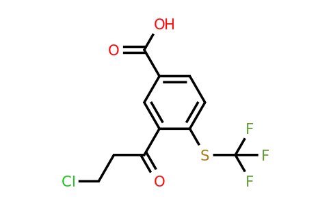 1804225-96-4 | 3-(3-Chloropropanoyl)-4-(trifluoromethylthio)benzoic acid