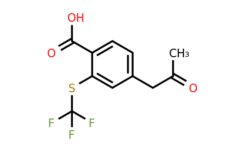 1804226-01-4 | 4-(2-Oxopropyl)-2-(trifluoromethylthio)benzoic acid
