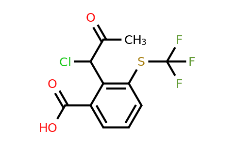 1804226-10-5 | 2-(1-Chloro-2-oxopropyl)-3-(trifluoromethylthio)benzoic acid