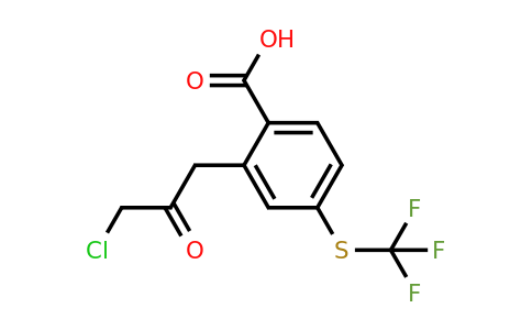 1804226-17-2 | 2-(3-Chloro-2-oxopropyl)-4-(trifluoromethylthio)benzoic acid