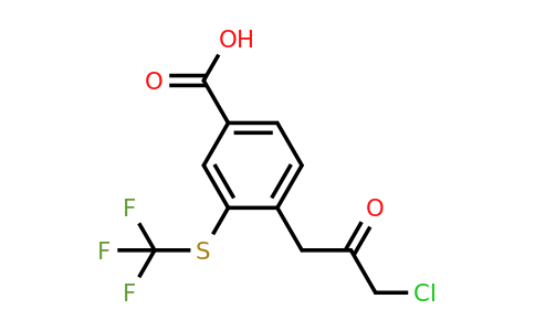 1804226-21-8 | 4-(3-Chloro-2-oxopropyl)-3-(trifluoromethylthio)benzoic acid