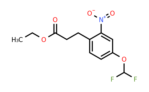 1804226-51-4 | Ethyl 4-(difluoromethoxy)-2-nitrophenylpropanoate