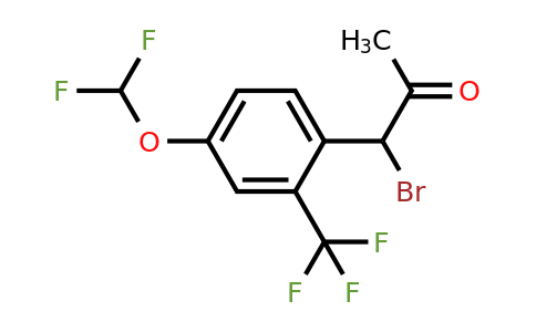1804227-25-5 | 1-Bromo-1-(4-(difluoromethoxy)-2-(trifluoromethyl)phenyl)propan-2-one
