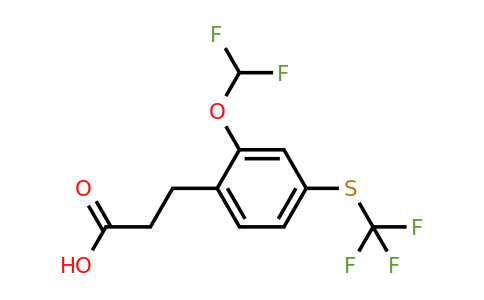 1804227-47-1 | 3-(2-(Difluoromethoxy)-4-(trifluoromethylthio)phenyl)propanoic acid