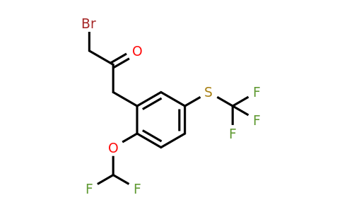 1804227-79-9 | 1-Bromo-3-(2-(difluoromethoxy)-5-(trifluoromethylthio)phenyl)propan-2-one