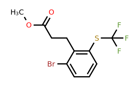 1804227-83-5 | Methyl 3-(2-bromo-6-(trifluoromethylthio)phenyl)propanoate