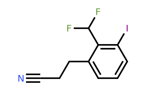 1804228-38-3 | 2-(Difluoromethyl)-3-iodophenylpropanenitrile