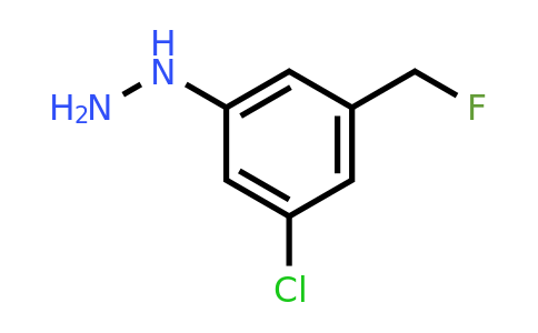 1804228-44-1 | 1-(3-Chloro-5-(fluoromethyl)phenyl)hydrazine