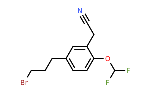 1804228-55-4 | 5-(3-Bromopropyl)-2-(difluoromethoxy)phenylacetonitrile