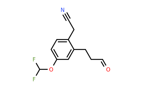 1804228-67-8 | 4-(Difluoromethoxy)-2-(3-oxopropyl)phenylacetonitrile