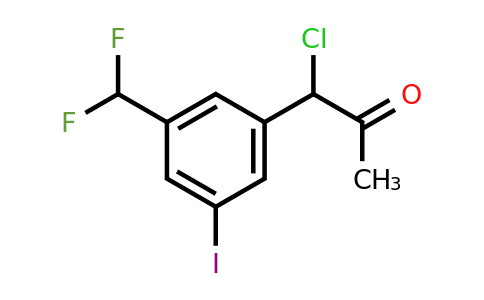 1-Chloro-1-(3-(difluoromethyl)-5-iodophenyl)propan-2-one