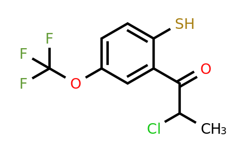 1804229-16-0 | 2-(2-Chloropropanoyl)-4-(trifluoromethoxy)thiophenol