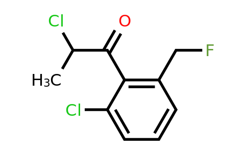 1804229-19-3 | 2-Chloro-1-(2-chloro-6-(fluoromethyl)phenyl)propan-1-one