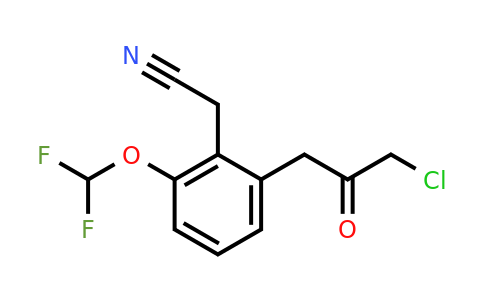 1804229-52-4 | 2-(3-Chloro-2-oxopropyl)-6-(difluoromethoxy)phenylacetonitrile