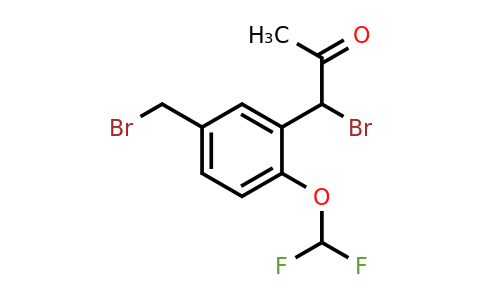 1804229-86-4 | 1-Bromo-1-(5-(bromomethyl)-2-(difluoromethoxy)phenyl)propan-2-one