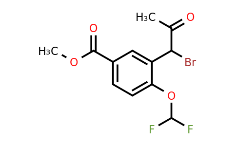 1804230-06-5 | Methyl 3-(1-bromo-2-oxopropyl)-4-(difluoromethoxy)benzoate