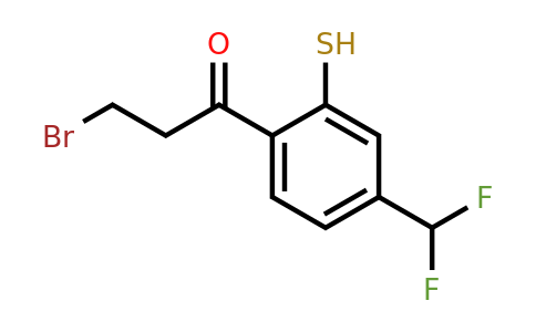 1804230-07-6 | 3-Bromo-1-(4-(difluoromethyl)-2-mercaptophenyl)propan-1-one