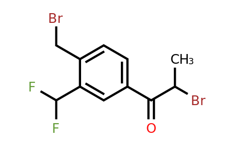 1804230-45-2 | 2-Bromo-1-(4-(bromomethyl)-3-(difluoromethyl)phenyl)propan-1-one