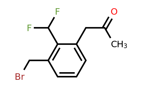 1804230-66-7 | 1-(3-(Bromomethyl)-2-(difluoromethyl)phenyl)propan-2-one