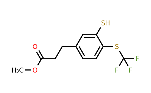 1804230-71-4 | Methyl 3-(3-mercapto-4-(trifluoromethylthio)phenyl)propanoate