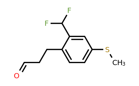 1804230-75-8 | 3-(2-(Difluoromethyl)-4-(methylthio)phenyl)propanal