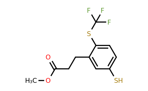 1804230-88-3 | Methyl 3-(5-mercapto-2-(trifluoromethylthio)phenyl)propanoate