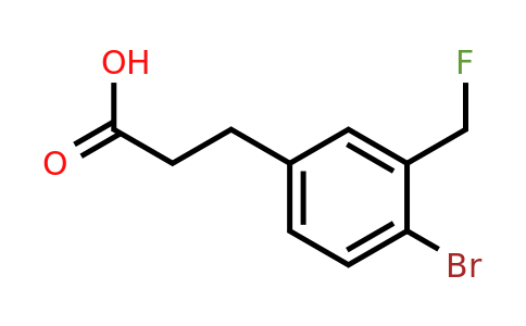 1804230-99-6 | 3-(4-Bromo-3-(fluoromethyl)phenyl)propanoic acid