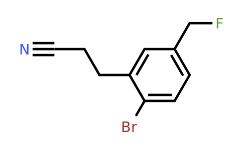1804231-17-1 | 3-(2-Bromo-5-(fluoromethyl)phenyl)propanenitrile