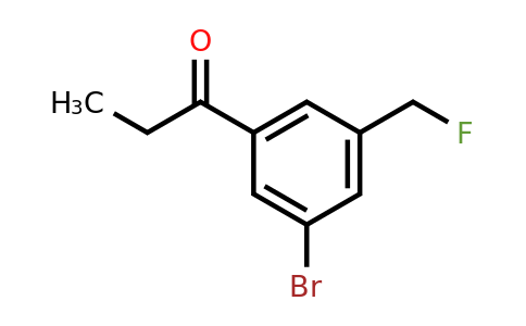 1804231-38-6 | 1-(3-Bromo-5-(fluoromethyl)phenyl)propan-1-one
