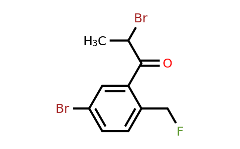 1804231-48-8 | 2-Bromo-1-(5-bromo-2-(fluoromethyl)phenyl)propan-1-one