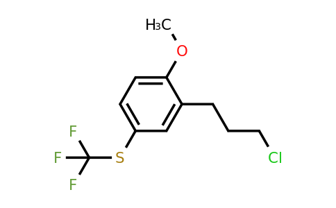 1804231-49-9 | 2-(3-Chloropropyl)-4-(trifluoromethylthio)anisole