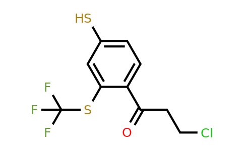 1804231-51-3 | 4-(3-Chloropropanoyl)-3-(trifluoromethylthio)thiophenol