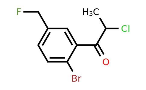 1804231-57-9 | 1-(2-Bromo-5-(fluoromethyl)phenyl)-2-chloropropan-1-one