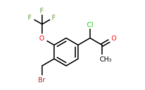 1804232-06-1 | 1-(4-(Bromomethyl)-3-(trifluoromethoxy)phenyl)-1-chloropropan-2-one