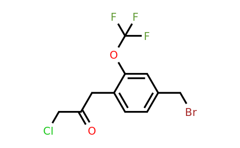 1804232-14-1 | 1-(4-(Bromomethyl)-2-(trifluoromethoxy)phenyl)-3-chloropropan-2-one