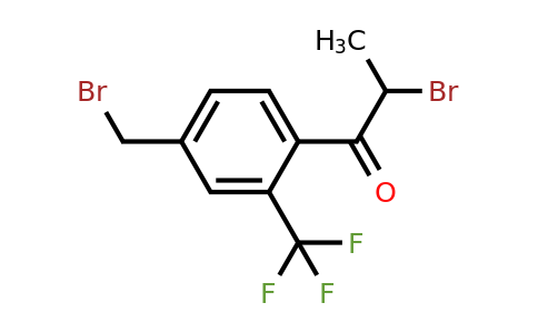 1804232-49-2 | 2-Bromo-1-(4-(bromomethyl)-2-(trifluoromethyl)phenyl)propan-1-one