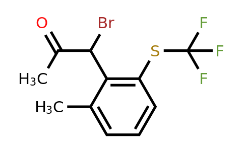 1804232-51-6 | 2-(1-Bromo-2-oxopropyl)-3-(trifluoromethylthio)toluene