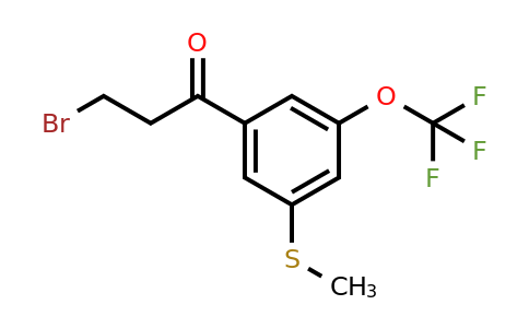 1804233-01-9 | 3-Bromo-1-(3-(methylthio)-5-(trifluoromethoxy)phenyl)propan-1-one