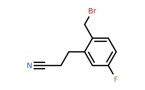 1804233-21-3 | 2-(Bromomethyl)-5-fluorophenylpropanenitrile