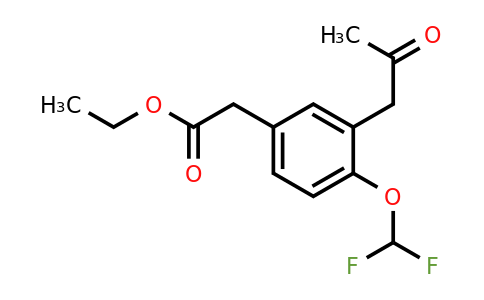 1804233-32-6 | Ethyl 4-(difluoromethoxy)-3-(2-oxopropyl)phenylacetate