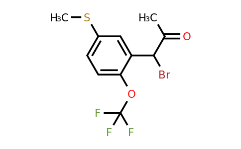 1804233-46-2 | 1-Bromo-1-(5-(methylthio)-2-(trifluoromethoxy)phenyl)propan-2-one
