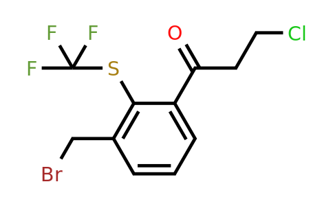 1804233-60-0 | 1-(3-(Bromomethyl)-2-(trifluoromethylthio)phenyl)-3-chloropropan-1-one