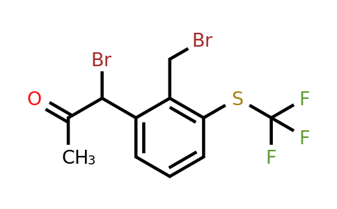 1804233-66-6 | 1-Bromo-1-(2-(bromomethyl)-3-(trifluoromethylthio)phenyl)propan-2-one