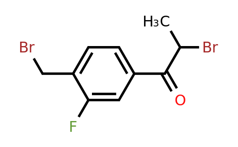 1804233-77-9 | 2-Bromo-1-(4-(bromomethyl)-3-fluorophenyl)propan-1-one